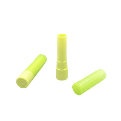 Twist Up Closure PP Green Lip Balm Tubes Refillable Lip Balm Tube 5g