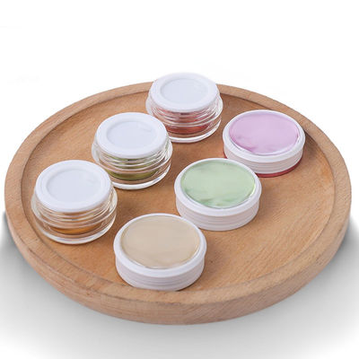 Multipurpose  4 Oz Plastic Cosmetic Jars Clear Acrylic Jars Unbreakable
