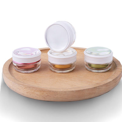 Multipurpose  4 Oz Plastic Cosmetic Jars Clear Acrylic Jars Unbreakable