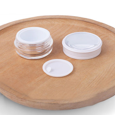 Multipurpose  4 Oz Plastic Cosmetic Jars Clear Acrylic Jars Unbreakable