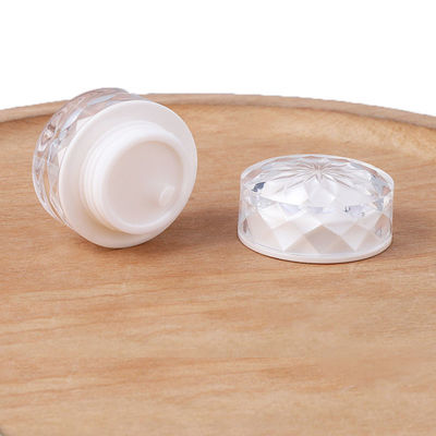OEM ODM Colored Diamond Cosmetic Jar Wide Mouth Cosmetic Jars PMMA