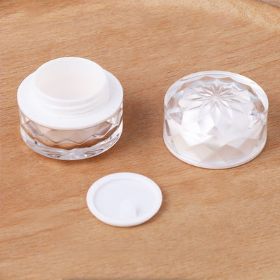 OEM ODM Colored Diamond Cosmetic Jar Wide Mouth Cosmetic Jars PMMA