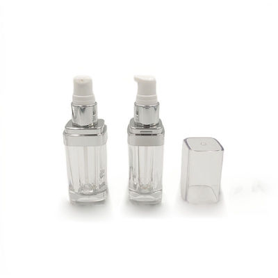 PMMA Clear Empty Foundation Bottle With Pump Recycable 15/30/50ml