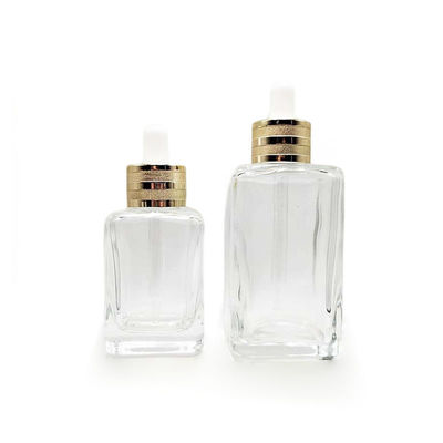 OEM ODM 50 Ml Glass Dropper Bottles Recycable Empty Skincare Bottles