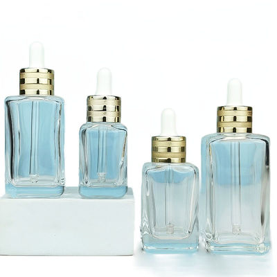 OEM ODM 50 Ml Glass Dropper Bottles Recycable Empty Skincare Bottles