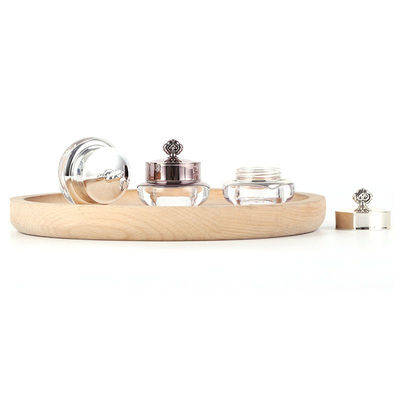 45×44mm Empty Face Cream  Jar Plastic Cosmetic Pots With Lids Customized
