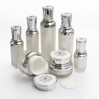 Customization Cosmetic Container Set Pump Bottle And Cosmetic Jar Set