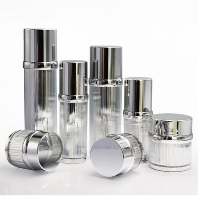 Customization Cosmetic Container Set Pump Bottle And Cosmetic Jar Set