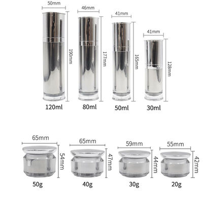 Luxury  15-50g Empty Cosmetic Packaging Set Cosmetic Bottle And Jar