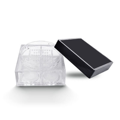 Personalized 45*26mm Square Empty Loose Powder Case With 4 Grid