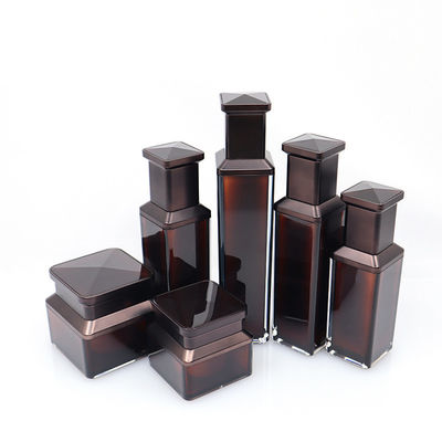 Personal Care Cosmetic Storage Set Acrylic Cap Custom Logo Screen Printed Packaging Organizer