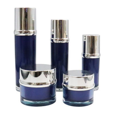 Customized Pump And Cap Cosmetic Packaging Set With Acrylic Cap