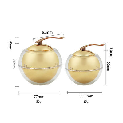 Diamond Acrylic Cosmetic Jar Leak proof Skin Care Cream Container 30g/50g