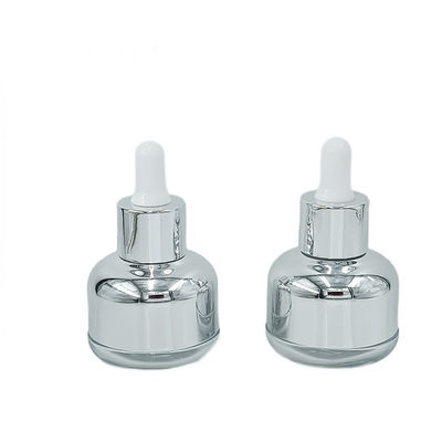 Drop Resistant Glass Cosmetic Packaging Bottle 50g 60g with Silk Screen Printing