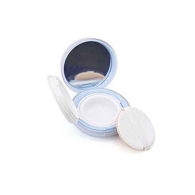 Refillable Round Snap Closure Compact Powder Case Transparent 15g Capacity