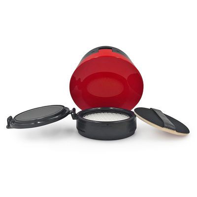 Round Dewy Reusable Compact Powder Cushion Foundation Case Refillable Travel Friendly